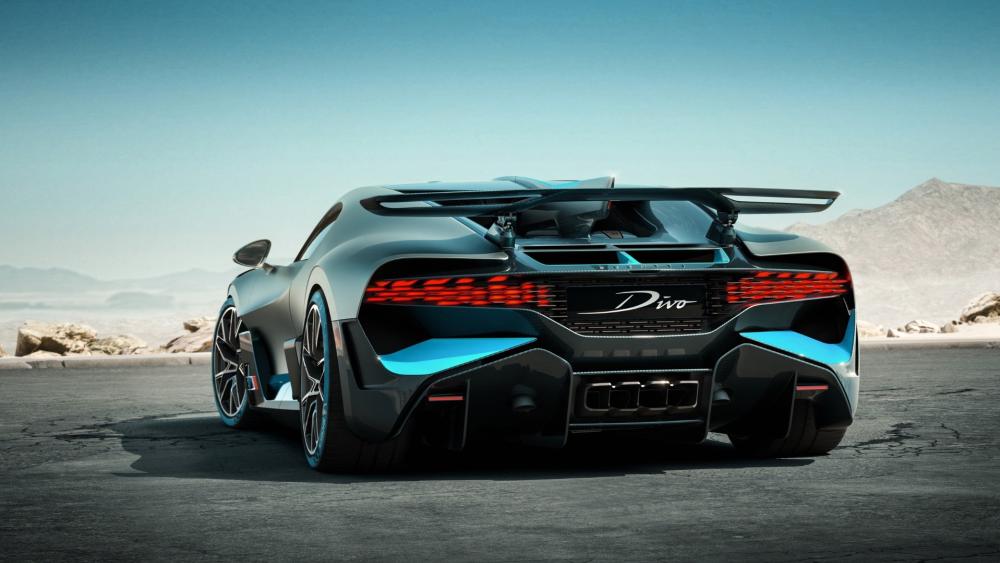 Bugatti Divo Desert Rear View wallpaper