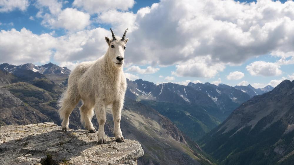Alpine Goat Overlook wallpaper