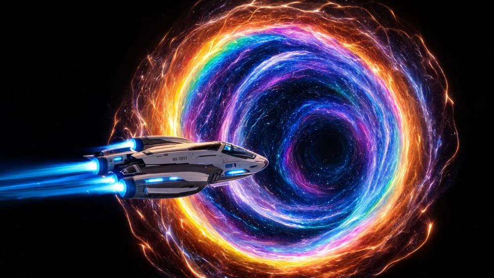 Entering The Wormhole wallpaper
