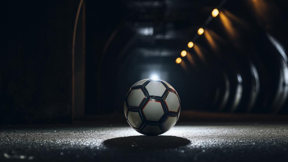 Midnight Soccer Spotlight wallpaper