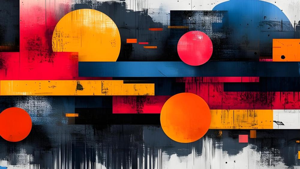 Vibrant Geometric Rhythm wallpaper