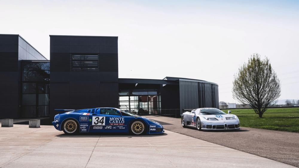 Bugatti Legends in Modern Minimalism wallpaper