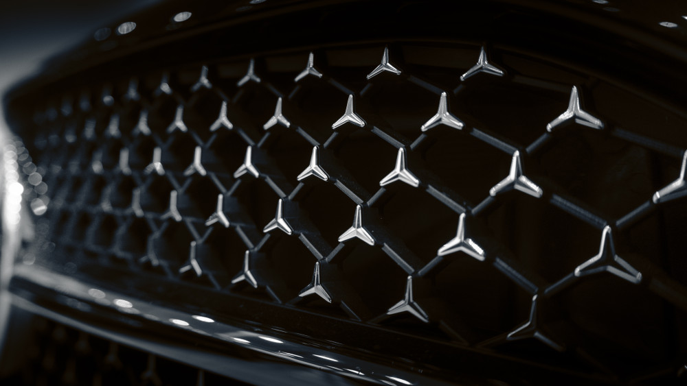 Mercedes AMG Star Grille Closeup wallpaper