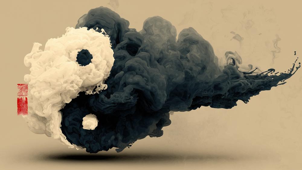Balanced Smoke Harmony wallpaper
