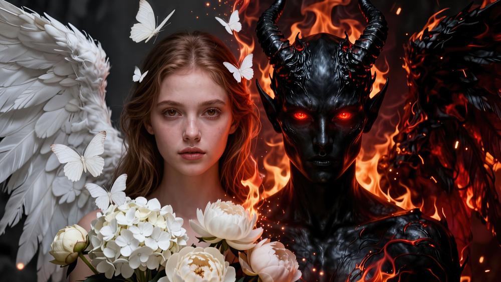 Heaven and Hell Duality wallpaper