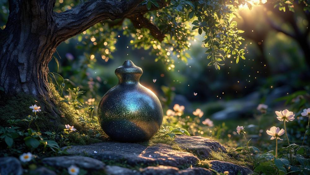 Glowing Forest Relic wallpaper