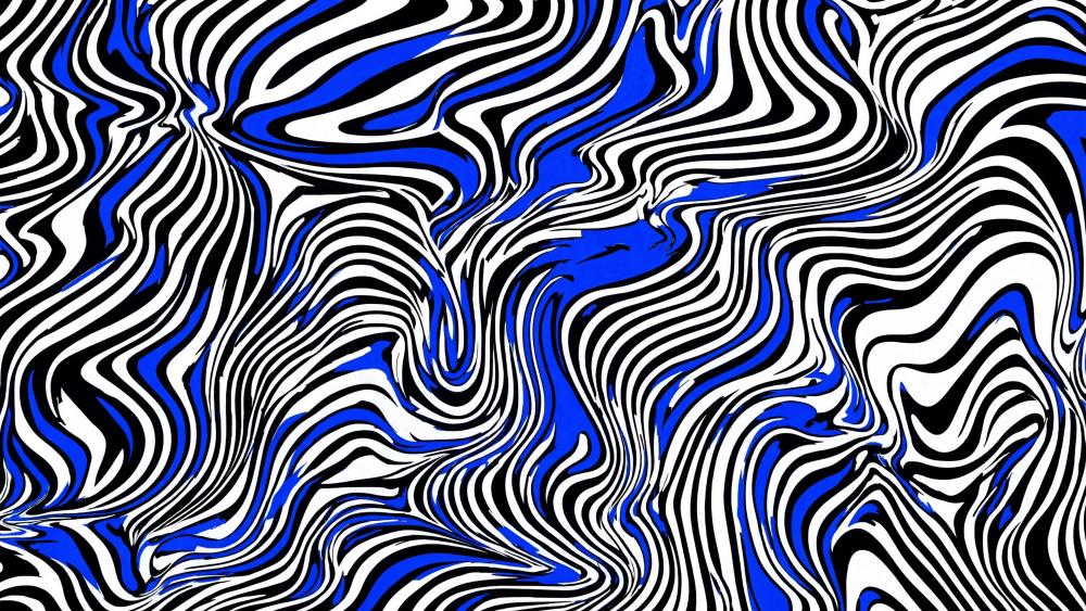 Zigzag Ripple Flow wallpaper