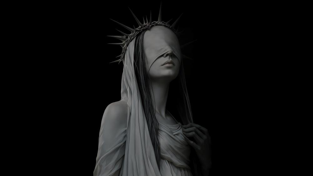 Veiled Dark Queen of Thorned Silence wallpaper