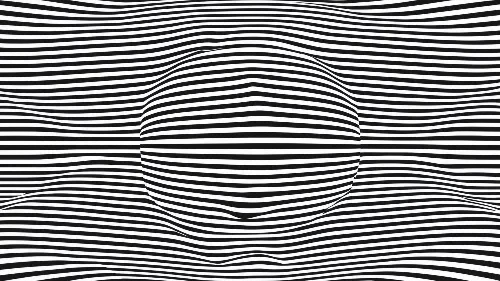 Convex Lens Stripes wallpaper