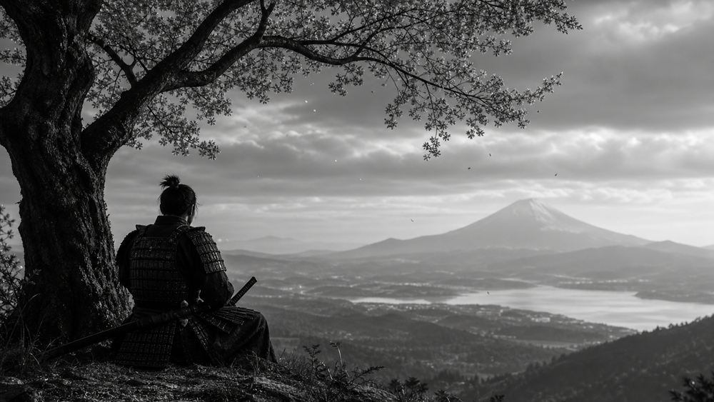 Silent Samurai at Mount Fuji wallpaper
