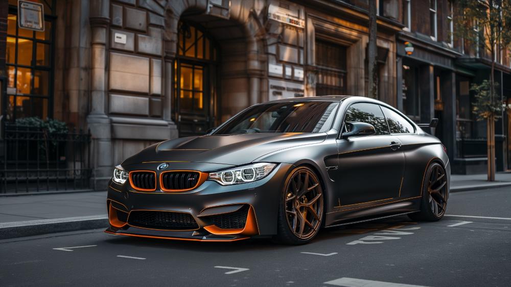 BMW M4 urban Power and Precision in Motion wallpaper