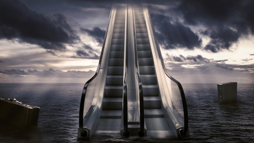 Endless Escalator Beyond the Sea wallpaper