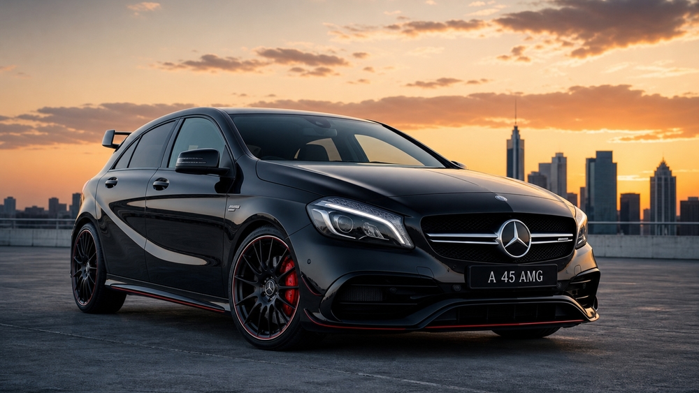 Mercedes Benz A 45 AMG at Sunset wallpaper