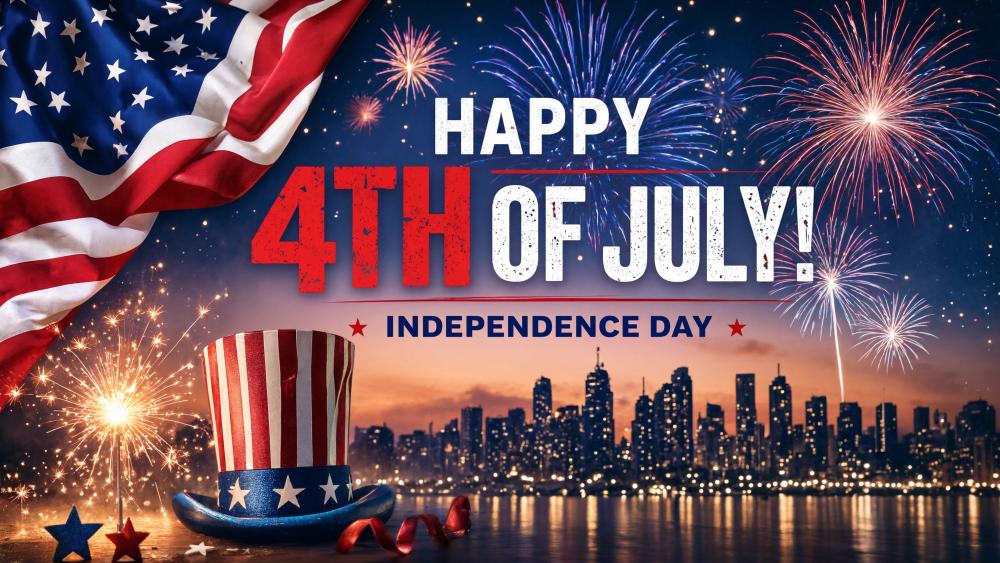4th Of July With Uncle Sam's Hat wallpaper