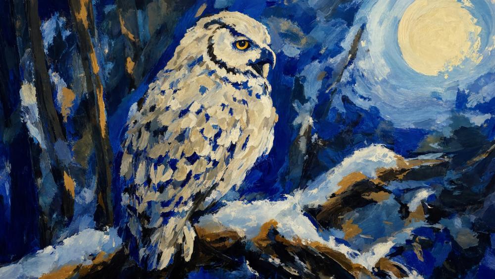 Owl In A Tree wallpaper