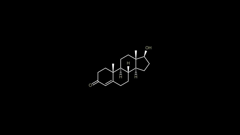 Testosterone Molecular Outline wallpaper