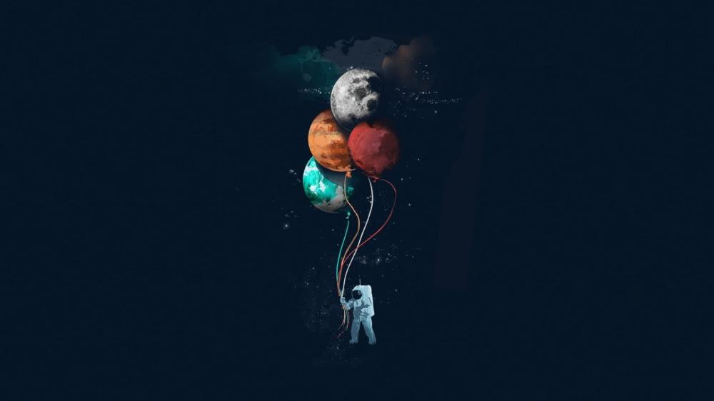 Floating Through Cosmic Dreams wallpaper