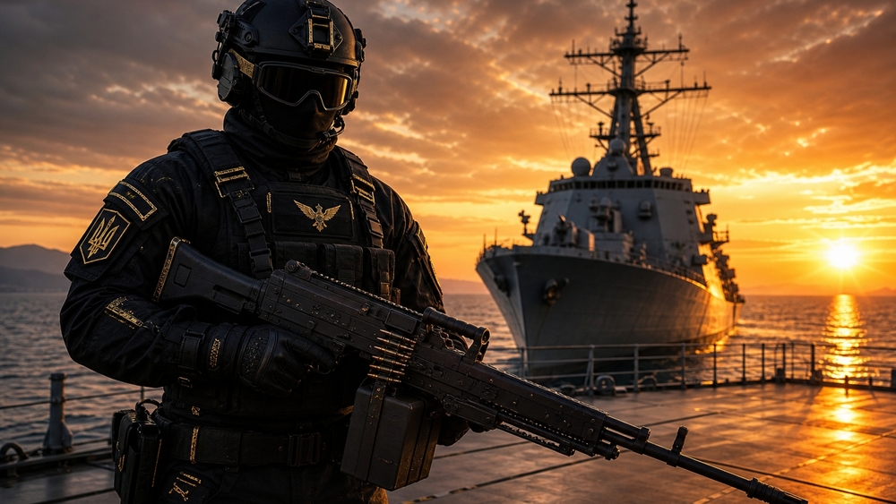 Naval Special Forces at Sunset wallpaper