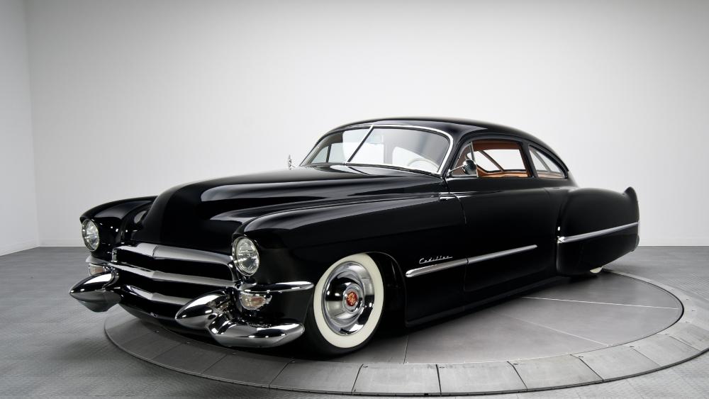 Sleek Black Cadillac Classic wallpaper