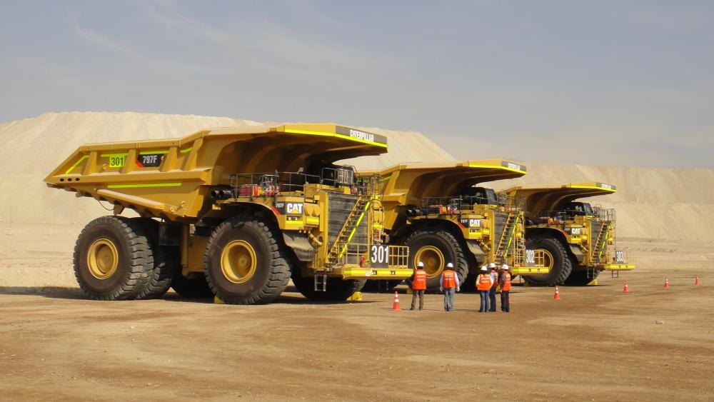Massive Mining Trucks wallpaper