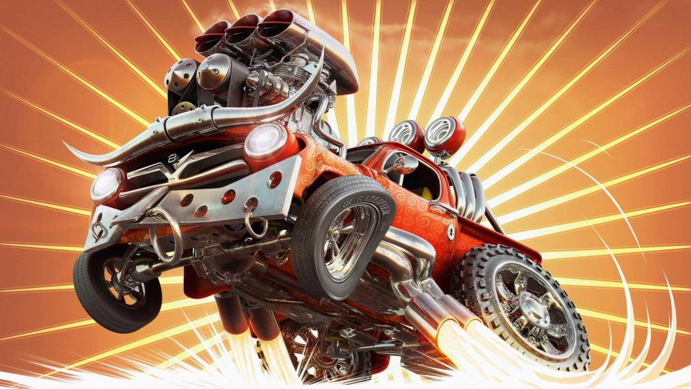 Thunderbolt Rocket Truck High-Def Power on Wheels wallpaper