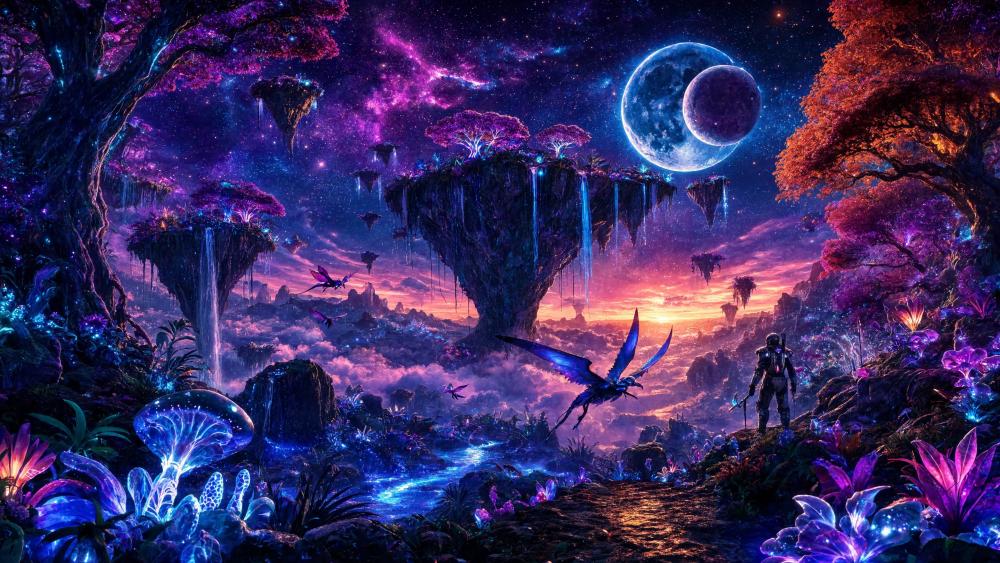 Vibrant Jungle World wallpaper