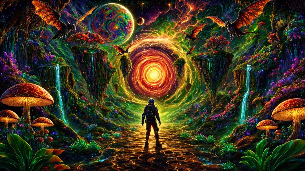 Psychedelic Jungle World wallpaper