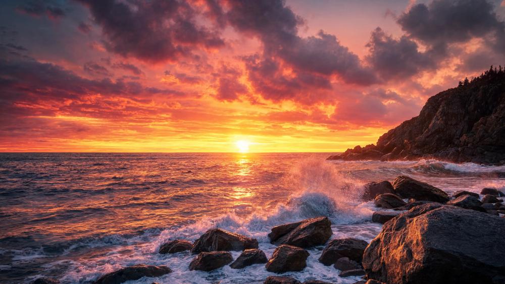 Coastal Sunset wallpaper