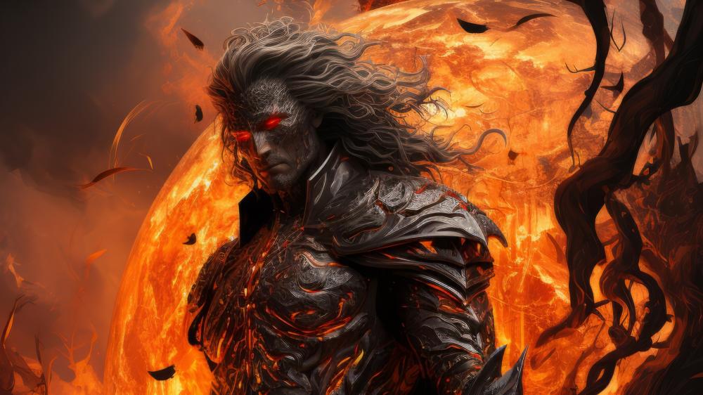 Infernal Warlord of the Burning Eclipse wallpaper