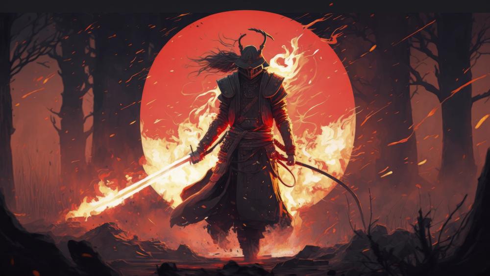 Demon Samurai Rising wallpaper