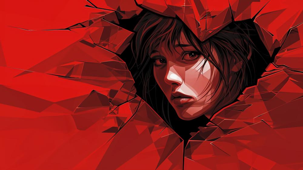 Crimson Crystal Dream wallpaper