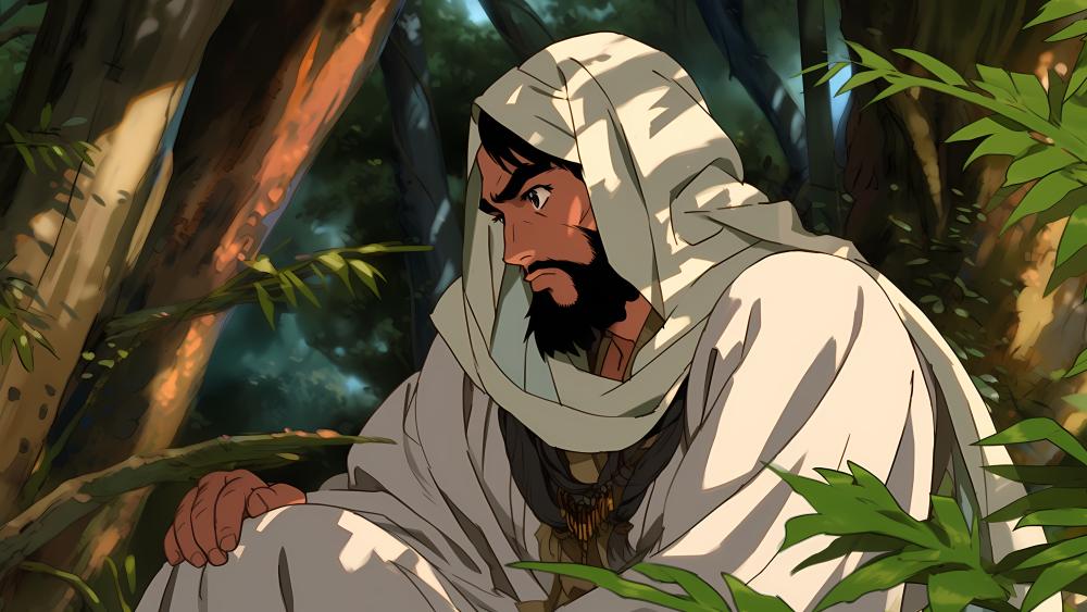 Silent Prophet in the Forest wallpaper