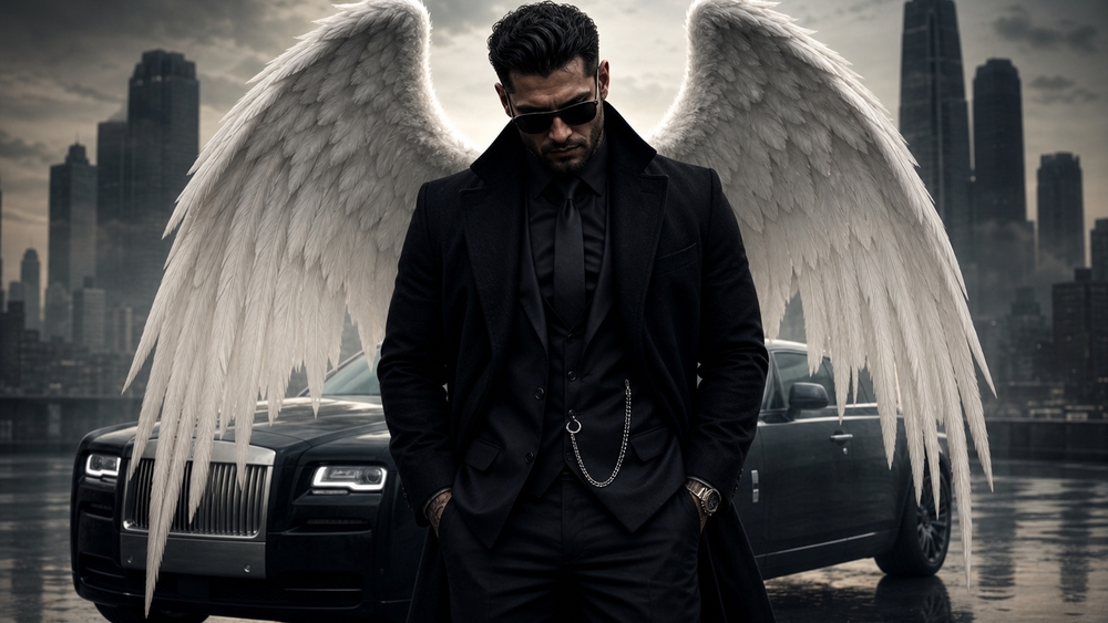 Noir Angel of the City wallpaper