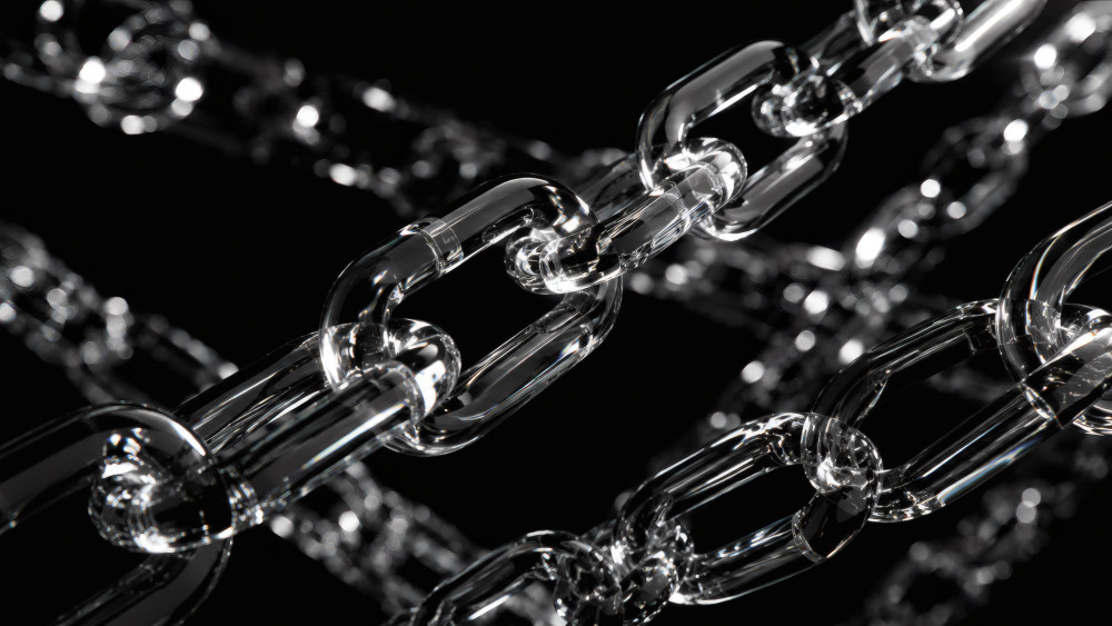Crystal Chain Connections wallpaper