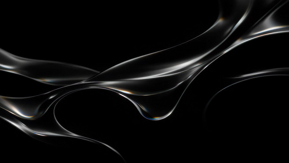 Midnight Flowing Light Waves wallpaper