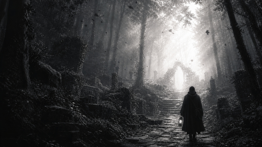 Gothic Path to the Forgotten Arch wallpaper