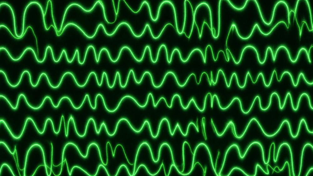 Oscillations in Green wallpaper