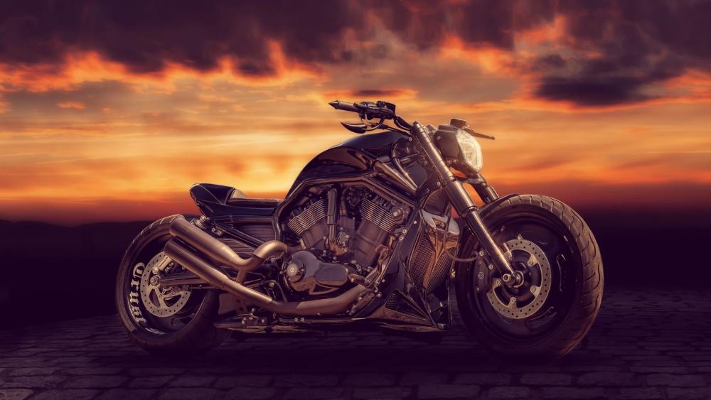 Sunset Cruiser Motorcycle wallpaper