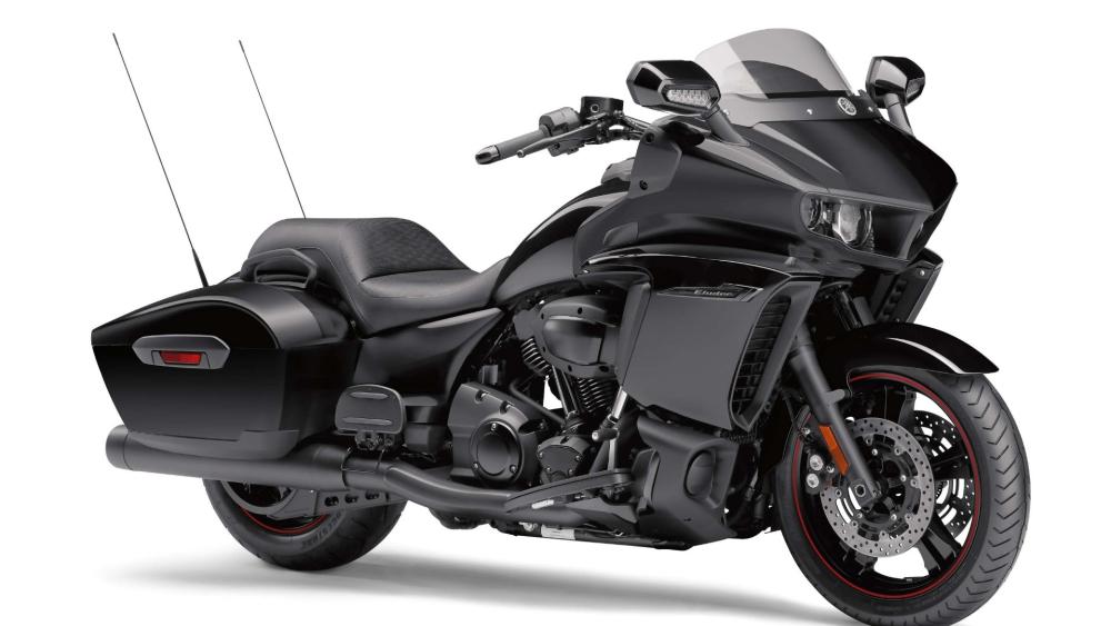 Yamaha Star Eluder Black Touring Motorcycle wallpaper