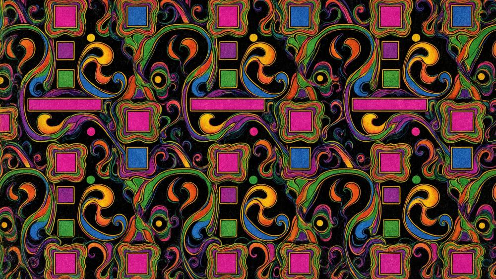 Neon Grid wallpaper