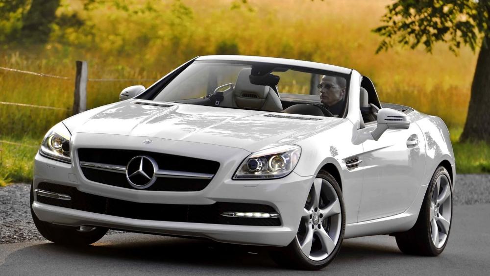 Elegant Mercedes Benz SLC Convertible wallpaper