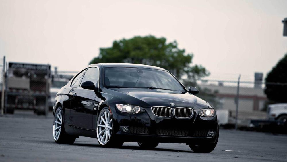 Black BMW M3 E92 Street Presence wallpaper