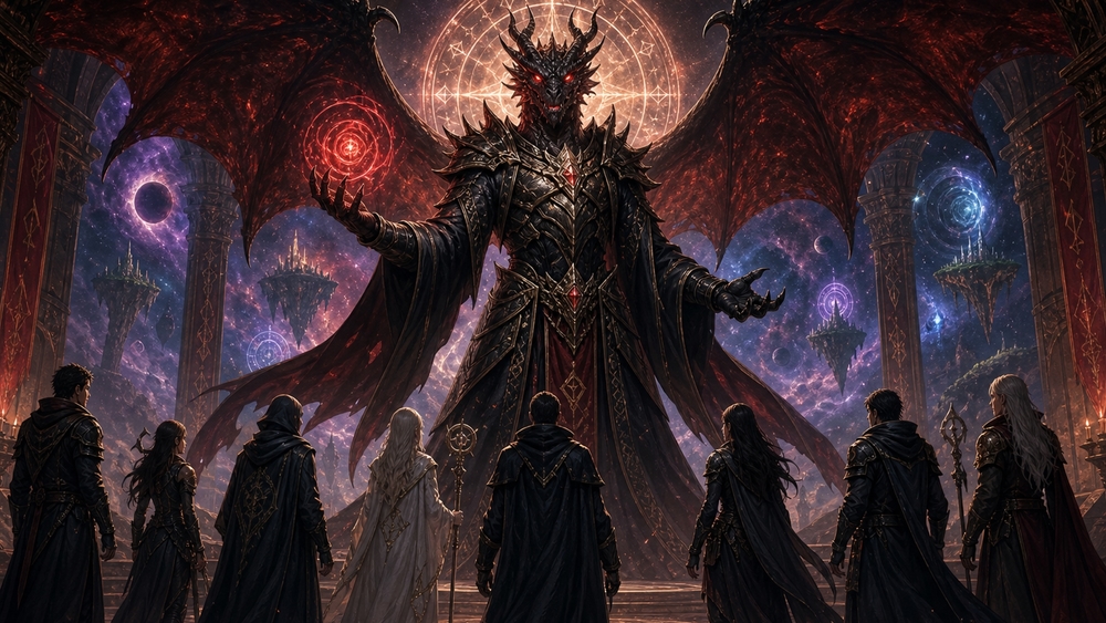 Demon Lord of the Astral Throne wallpaper