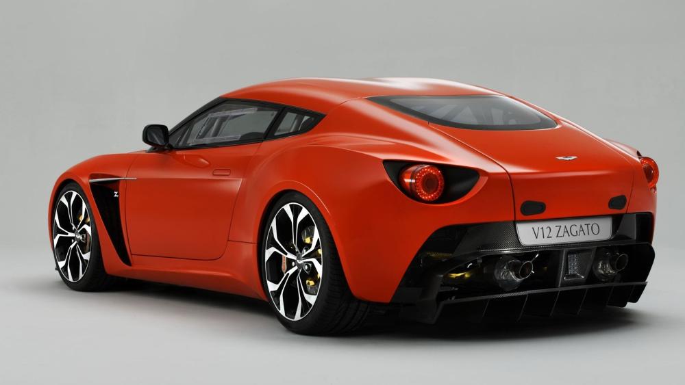 Aston Martin V12 Zagato in Bold Red wallpaper