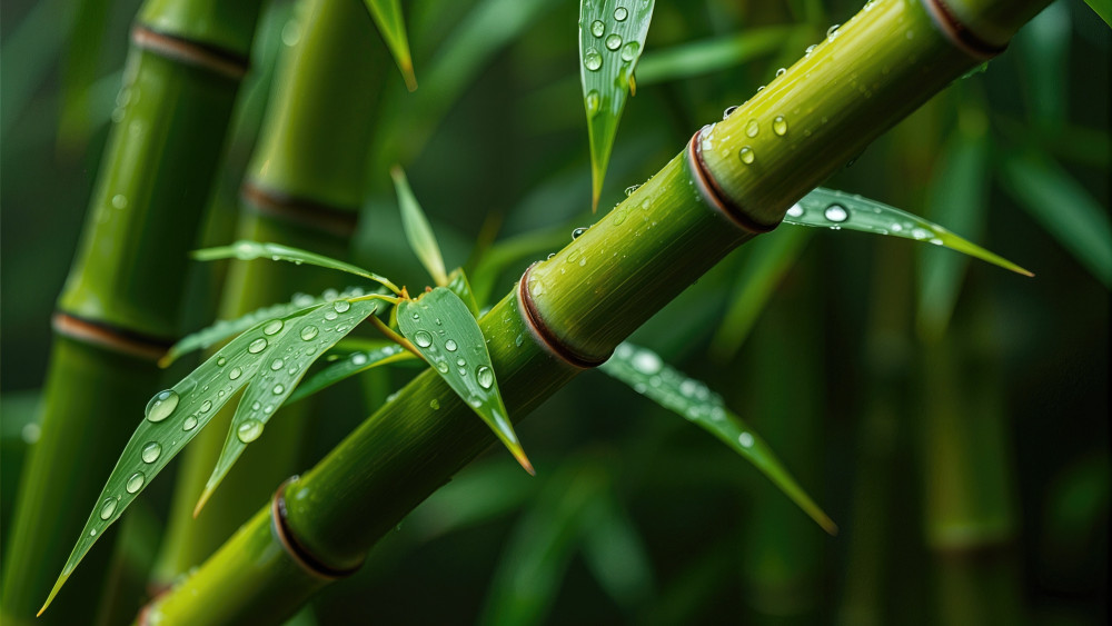 Bamboo Dew Serenity wallpaper