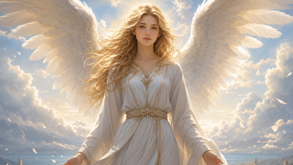 Celestial Guardian of the Dawn wallpaper