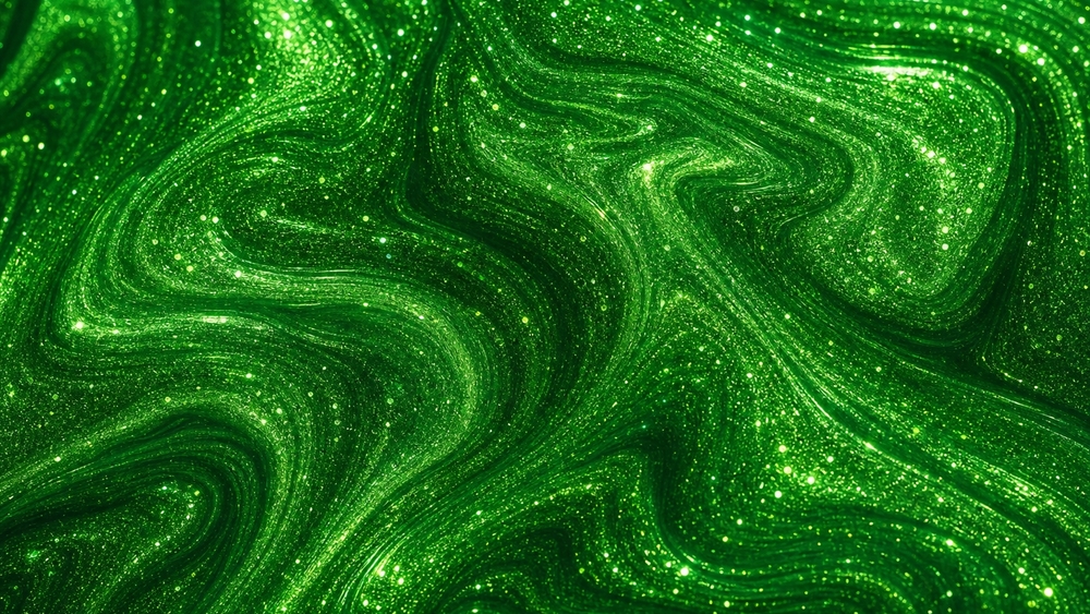 Emerald Flowing Dreamscape wallpaper