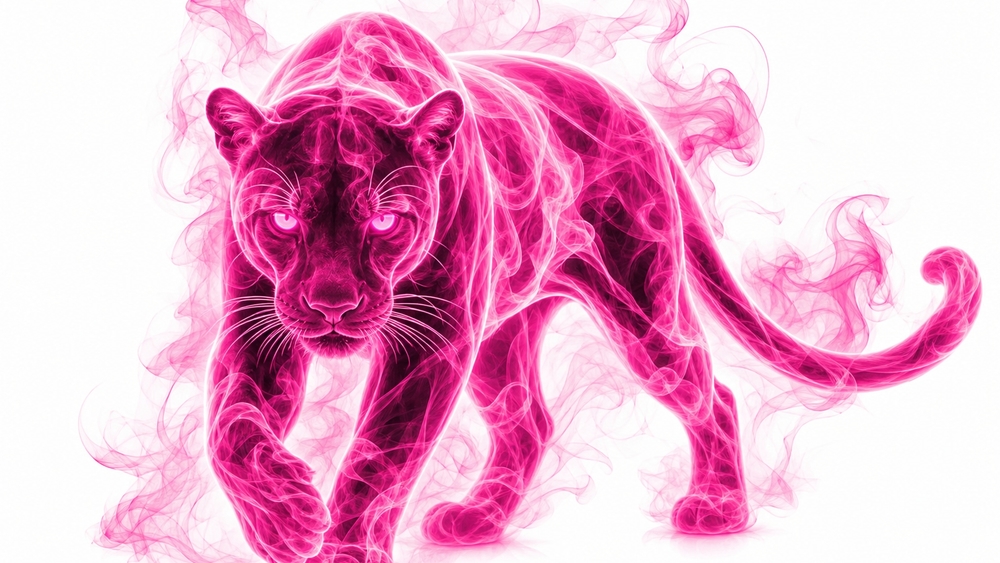 Neon Panther Spirit wallpaper