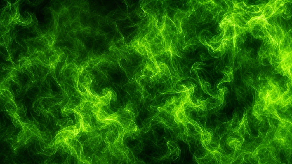 Neon Green Smoke Drift wallpaper