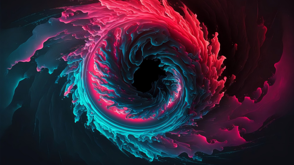 Neon Vortex Dreamscape wallpaper